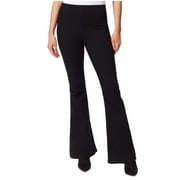 Jessica Simpson Womens Solid Pull On Flared Jeans, Black, 24